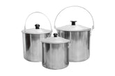 3 Piece Aluminium Billy Can Set with Handles